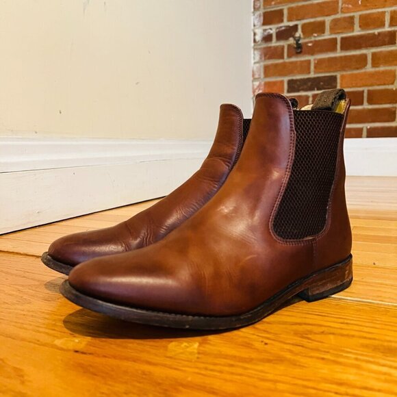 Loake 290T Chelsea Polished Brown Leather Boots Mens US 7 Handmade in England main image 12